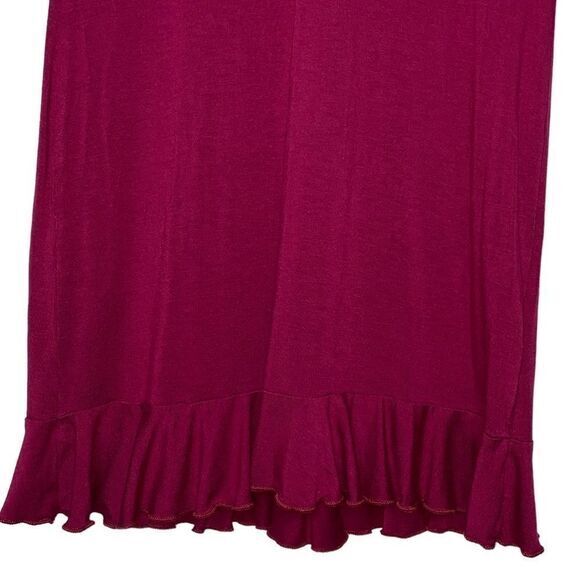 Urban Outfitters UO Grace Ruffle Mini Dress‎ Maroon size Medium - Picture 8 of 10